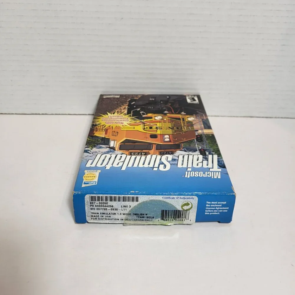 Microsoft Train Simulator PC Big Box 2001 Complete